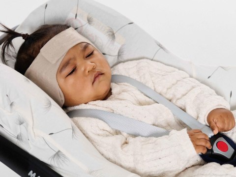 Słuchawki ochronne wygłuszające dla dzieci opaska DOOKY 6-12m Beige