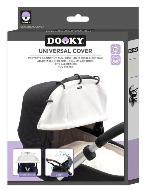 Dooky Uniwersalna osłonka do wózka i fotelika Cream