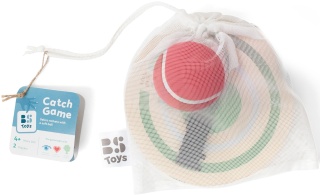 BS Toys, Zestaw paletek na rzep z miękką piłką, outdoor