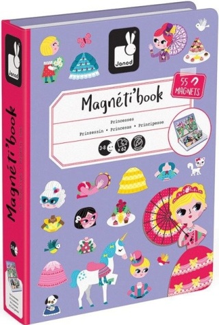 Janod Magnetyczna układanka Księżniczki Magnetibook