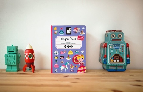 Janod Magnetyczna układanka Księżniczki Magnetibook