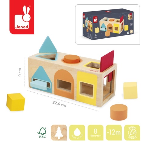 Janod Sorter figur geometrycznych 12m+ (edycja 2026)