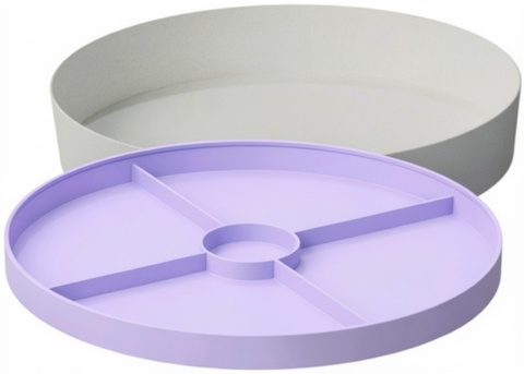 Jellystone, Tacka sensoryczna Play Tray 2w1Lilac, kolor fioletowy