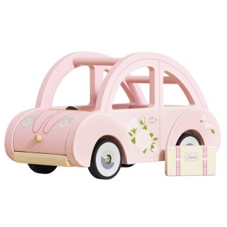 Le Toy Van - Drewniany różowy samochód retro Sophie, zabawka dla dzieci