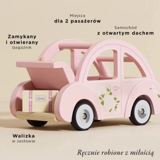 Le Toy Van - Drewniany różowy samochód retro Sophie, zabawka dla dzieci