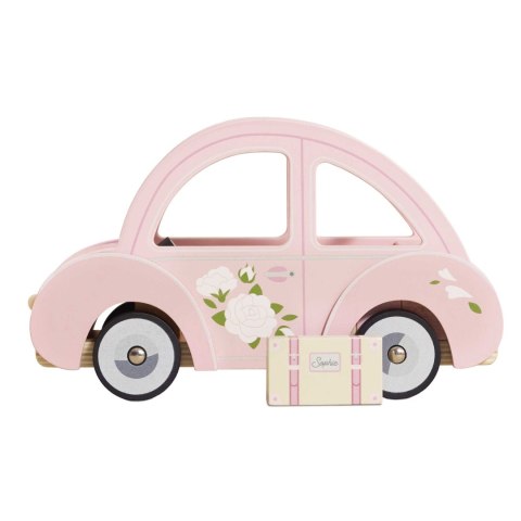 Le Toy Van - Drewniany różowy samochód retro Sophie, zabawka dla dzieci