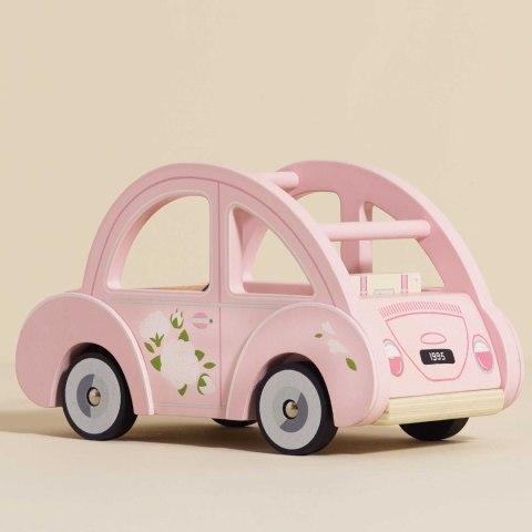 Le Toy Van - Drewniany różowy samochód retro Sophie, zabawka dla dzieci