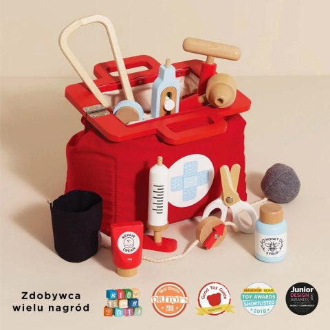 Le Toy Van - Drewniany zestaw lekarza, zabawka dla dzieci, odgrywanie ról