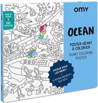 OMY GIGANTYCZNA KOLOROWANKA 100x70 - OCEAN