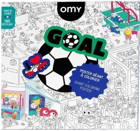 OMY GIGANTYCZNA KOLOROWANKA 100x70cm - GOAL