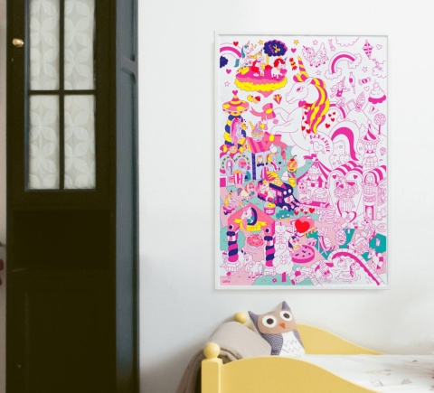 OMY GIGANTYCZNA KOLOROWANKA 100x70cm - LILY