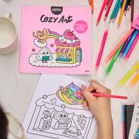 OMY KOLOROWANKA COZY ART - KAWAII