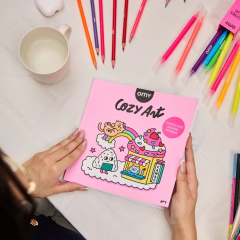 OMY KOLOROWANKA COZY ART - KAWAII