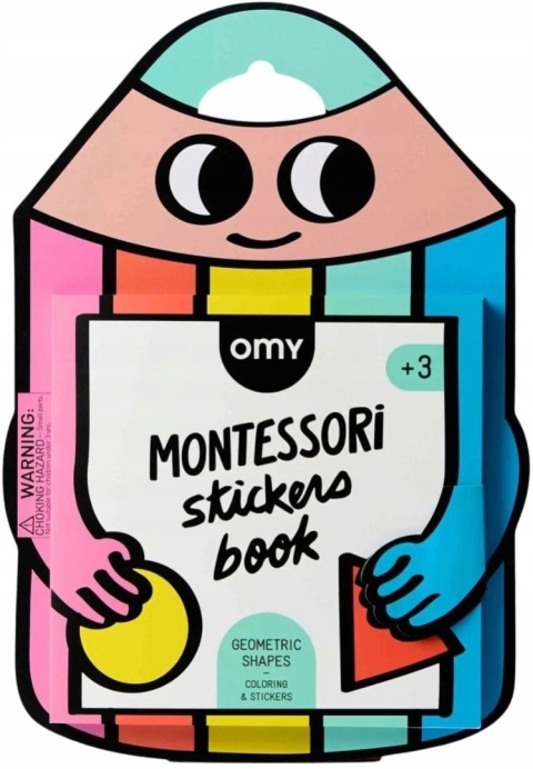 OMY MONTESSORI - KSIĄŻECZKA Z NAKLEJKAMI FIGURY I KSZTAŁTY