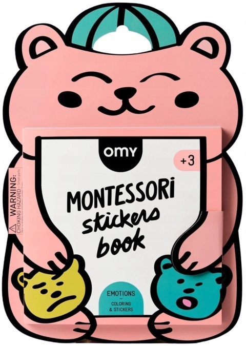 OMY MONTESSORI - KSIĄŻECZKA Z NAKLEJKAMI O EMOCJACH