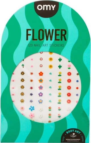 OMY NAKLEJKI NA PAZNOKCIE FLOWER - 120 SZTUK