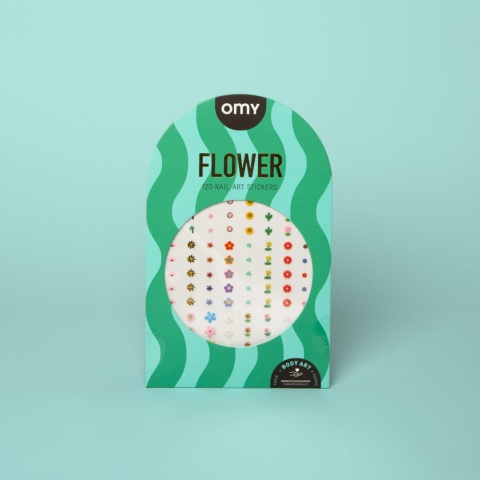 OMY NAKLEJKI NA PAZNOKCIE FLOWER - 120 SZTUK