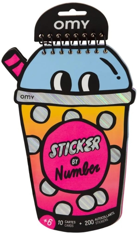 OMY ZESZYT KREATYWNY Z NAKLEJKAMI - BUBBLE TEA