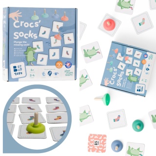 BS Toys, Dopasuj Skarpetę – gra zręcznościowa i edukacyjna z przyssawkami