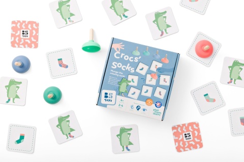 BS Toys, Dopasuj Skarpetę – gra zręcznościowa i edukacyjna z przyssawkami