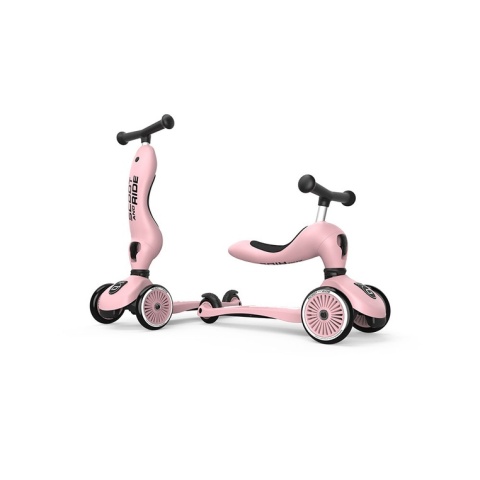 SCOOTANDRIDE Highwaykick 1 2w1 Jeździk i hulajnoga 1-5 lat Rose
