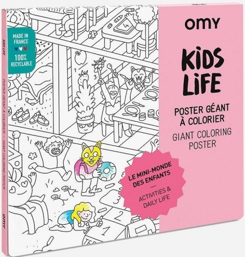 OMY GIGANTYCZNA KOLOROWANKA 100x70 - KIDS LIFE