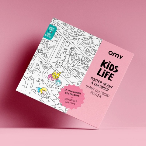 OMY GIGANTYCZNA KOLOROWANKA 100x70 - KIDS LIFE