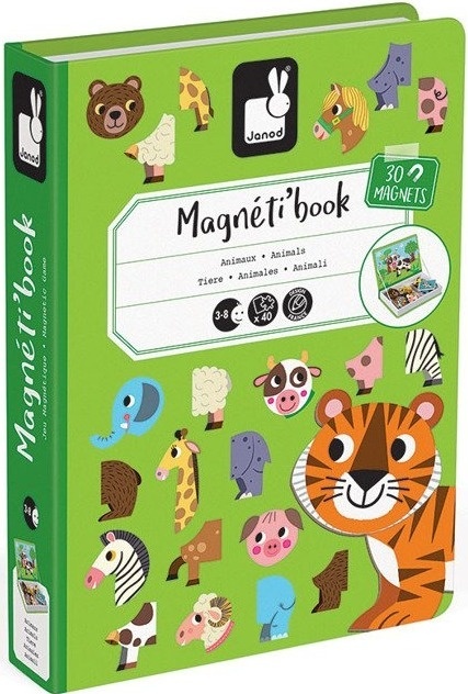 Janod Magnetyczna układanka Zwierzęta Magnetibook
