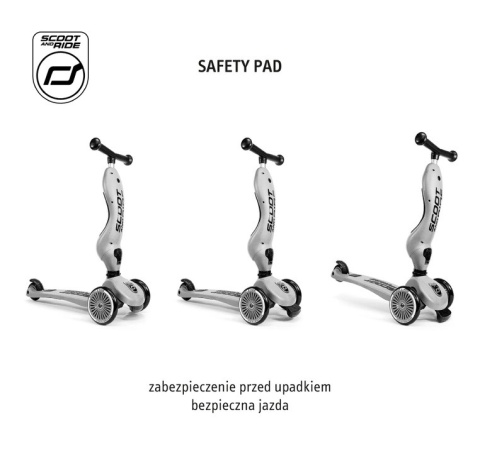 SCOOTANDRIDE Highwaykick 1 2w1 Jeździk i hulajnoga 1-5 lat Steel