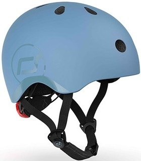 SCOOTANDRIDE Kask S-M dla dzieci 3+ Steel