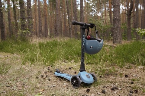 SCOOTANDRIDE Kask S-M dla dzieci 3+ Steel