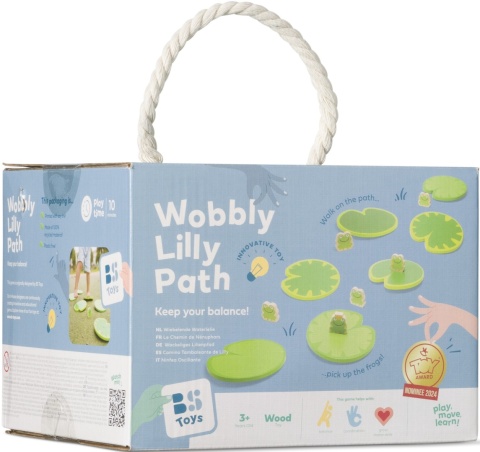 BS Toys, Ścieżka równoważna dla dzieci, Zbieraj żabki, utrzymaj równowagę, 3+
