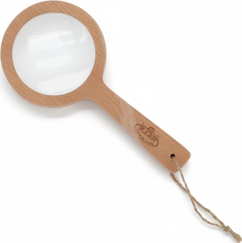 Esschert Design Drewniana lupa przyrodnicza dla dzieci 3x/6x – Rośliny, Grzyby, Owady