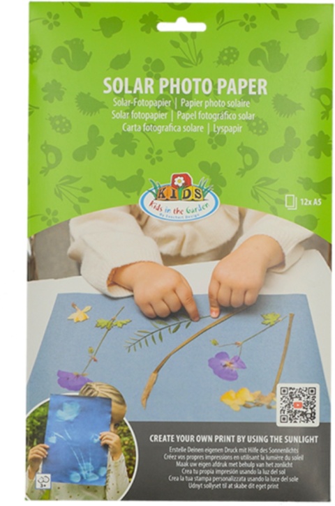 Esschert Design Słoneczny papier fotograficzny A5 12 szt. drukowanie słońcem UV