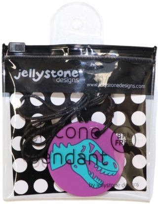 Jellystone, Gryzak terapeutyczny, antystresowy naszyjnik – dinozaur fioletowy
