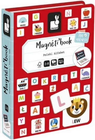 Janod Magnetyczna układanka Polski Alfabet Magnetibook