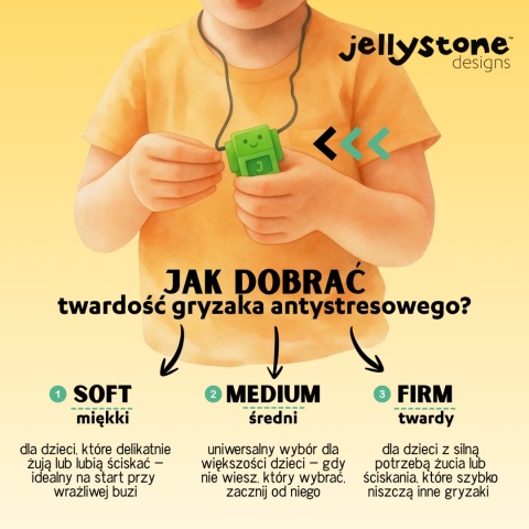 Jellystone, Gryzak terapeutyczny, antystresowy naszyjnik – Leśny Wąż