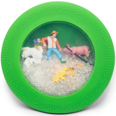 Jellystone Peekaboo Dysk sensoryczny z figur. A-Ku-Ku! Farma