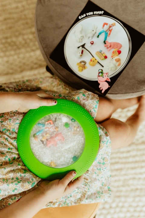 Jellystone Peekaboo Dysk sensoryczny z figur. A-Ku-Ku! Farma