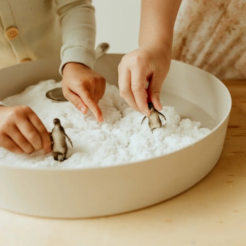 Jellystone, Sensory Snow, Sensoryczny śnieg, miękka masa sensoryczna dla dzieci, 3+