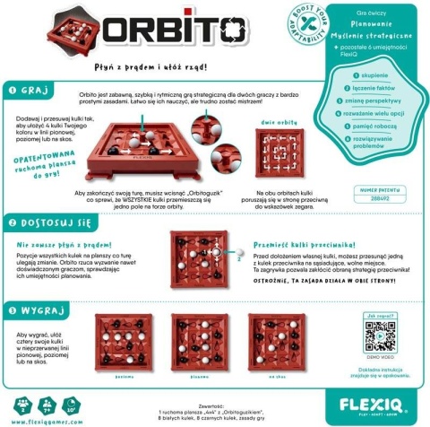Orbito - gra strategiczna planszowa dla dzieci FLEXIQ