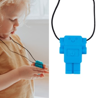 Jellystone, Gryzak terapeutyczny, antystresowy naszyjnik – robot Blue Hawaiian