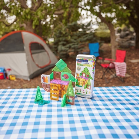MAGNA-TILES® Klocki Magnetyczne microMAGS Treehouse Travel 24 el.
