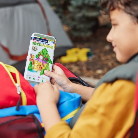 MAGNA-TILES® Klocki Magnetyczne microMAGS Treehouse Travel 24 el.