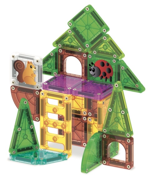 MAGNA-TILES® Klocki Magnetyczne microMAGS Treehouse Travel 24 el.