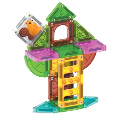 MAGNA-TILES® Klocki Magnetyczne microMAGS Treehouse Travel 24 el.
