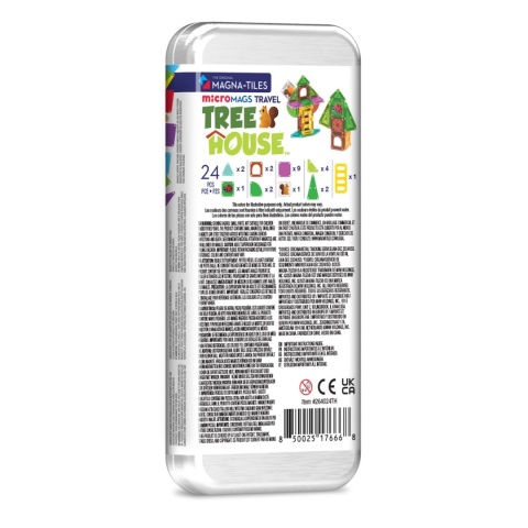 MAGNA-TILES® Klocki Magnetyczne microMAGS Treehouse Travel 24 el.
