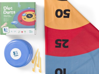 Bs Toys, Rozkładana tarcza XXL, 2 m średnicy, z dyskami do rzucania, 6+