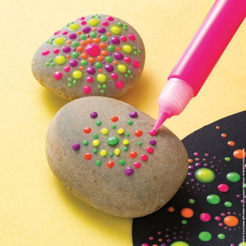 Janod Zestaw kreatywny Malowanie kropkami Dots painting I love creativity 8+