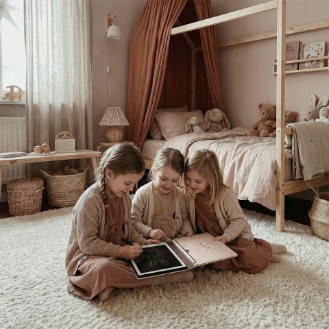 KidLupe Tablet Graficzny z kartami pracy do rysowania KidBook królik Rabbit